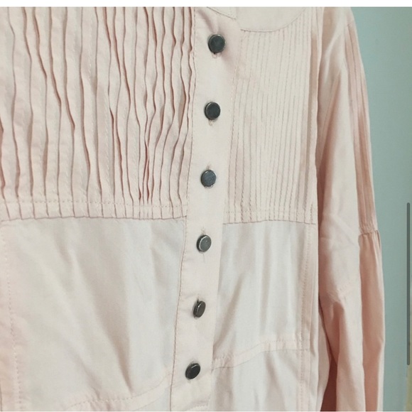 SUNDANCE BLOUSE TOP PINK FLOWY SIZE M - Picture 5 of 11